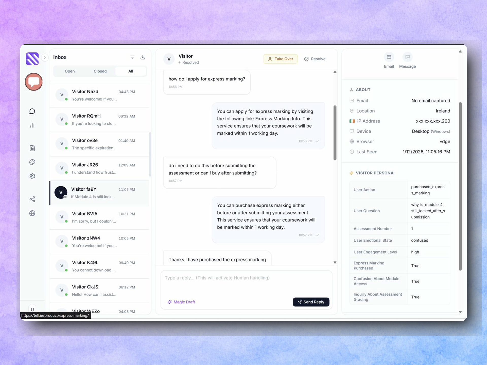Screenshot 10 of SmushChat AI Chatbot Agent Builder