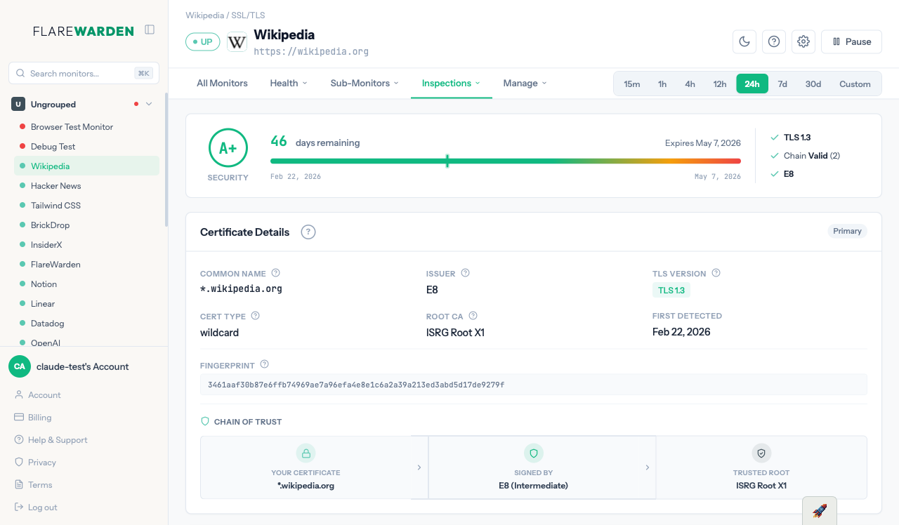 Screenshot 1 of FlareWarden