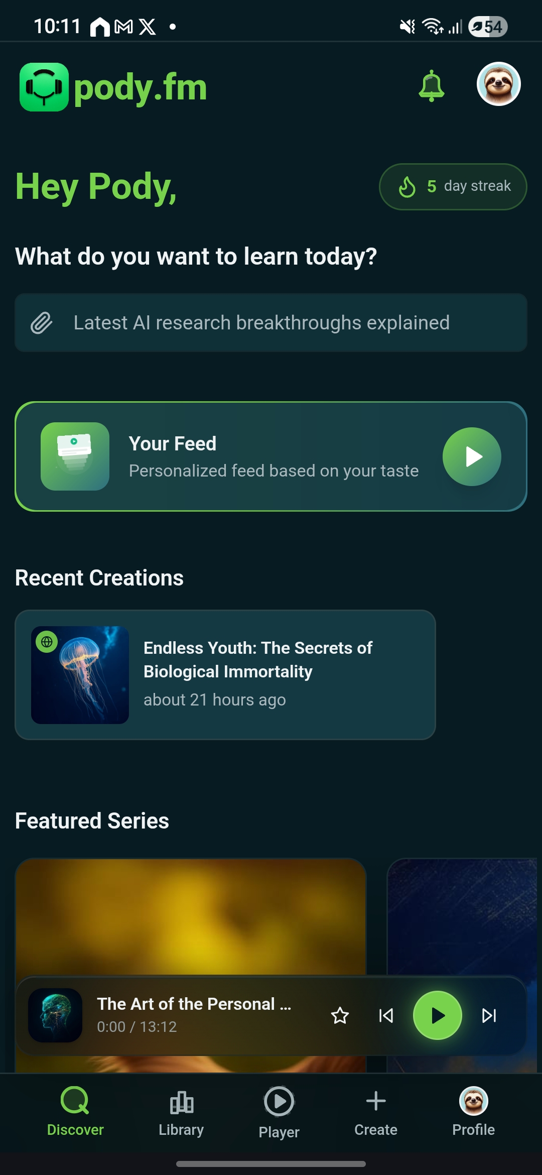 Screenshot 2 of Pody.fm