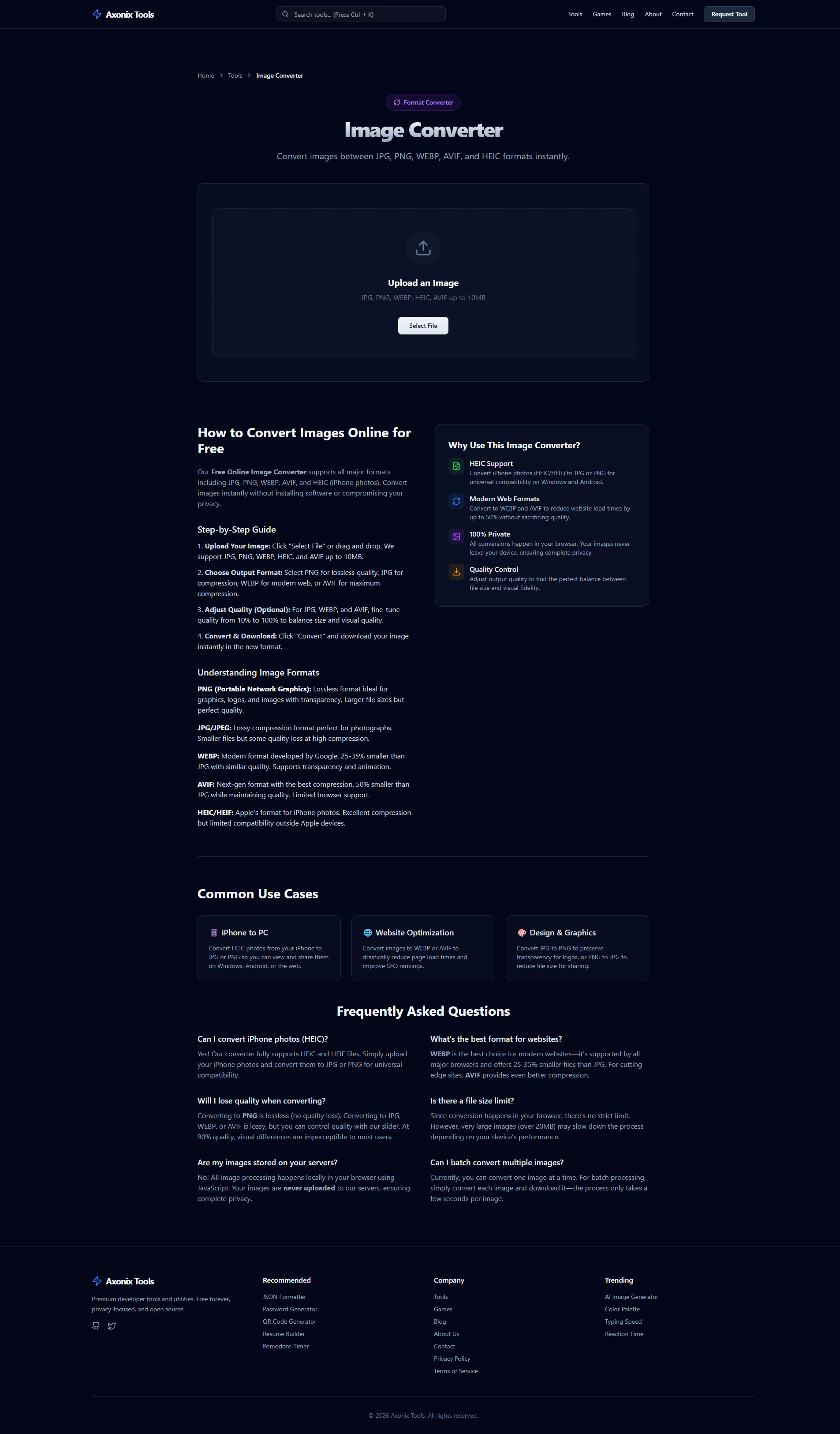 Screenshot 1 of Axonix Tools