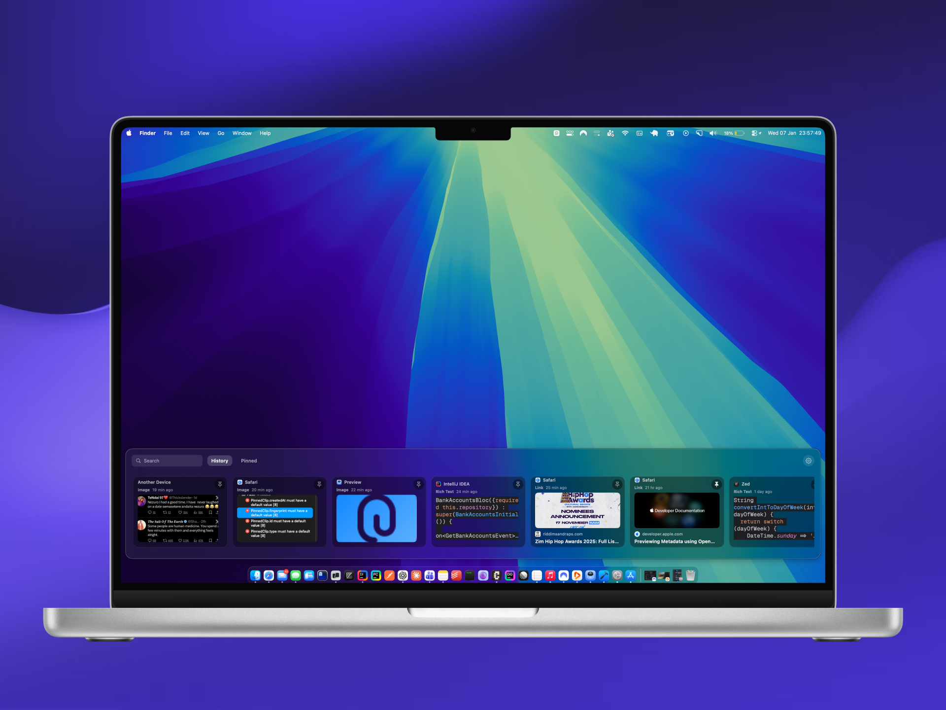 Screenshot 1 of Pastr - Clipboard History for macOS