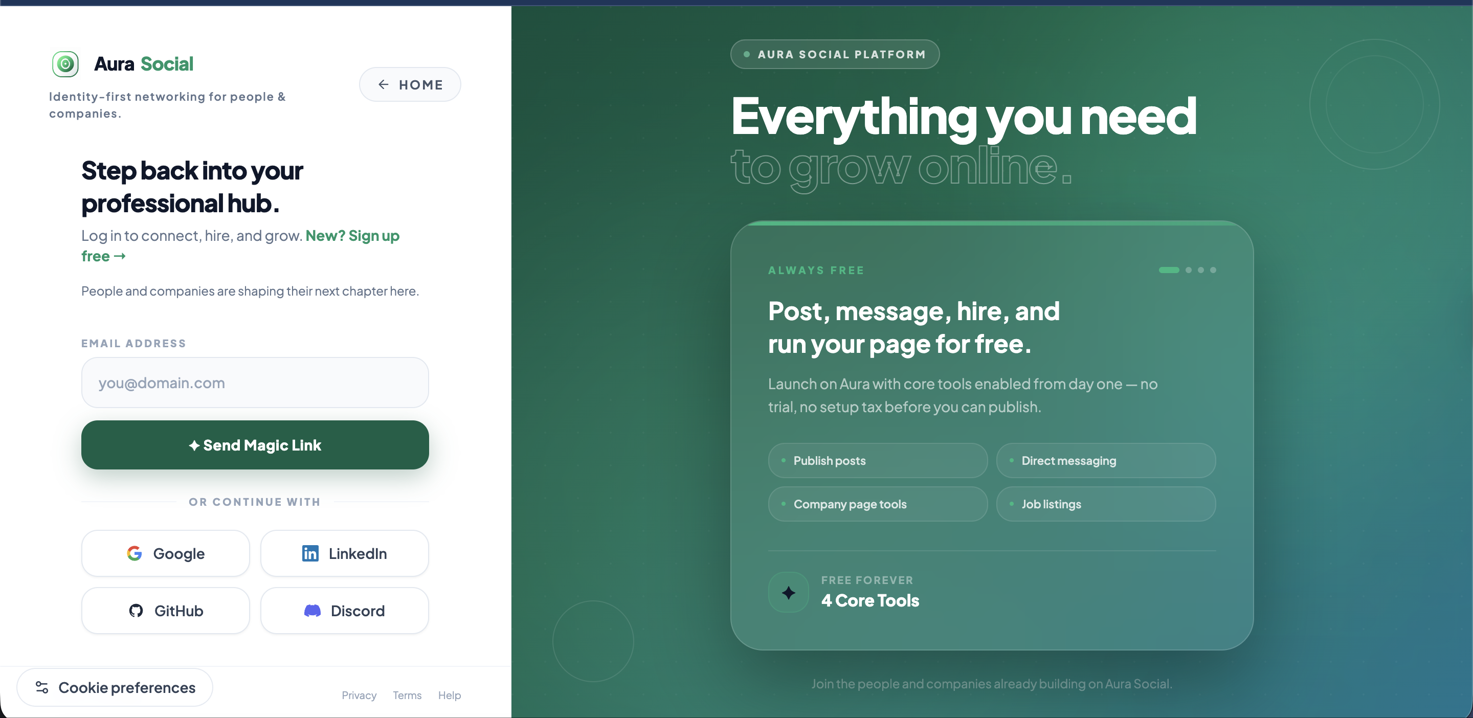Screenshot 1 of Aura Social
