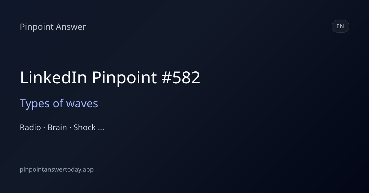 Screenshot 1 of LinkedIn Pinpoint Answer Today