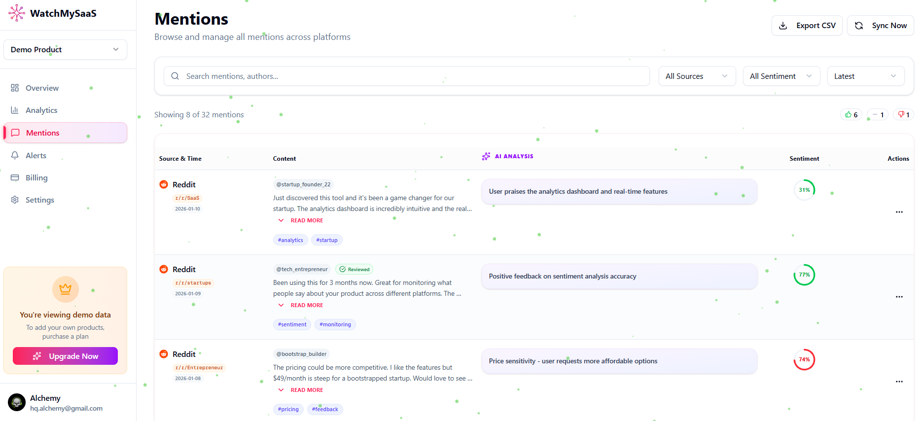 Screenshot 5 of WatchMySaaS