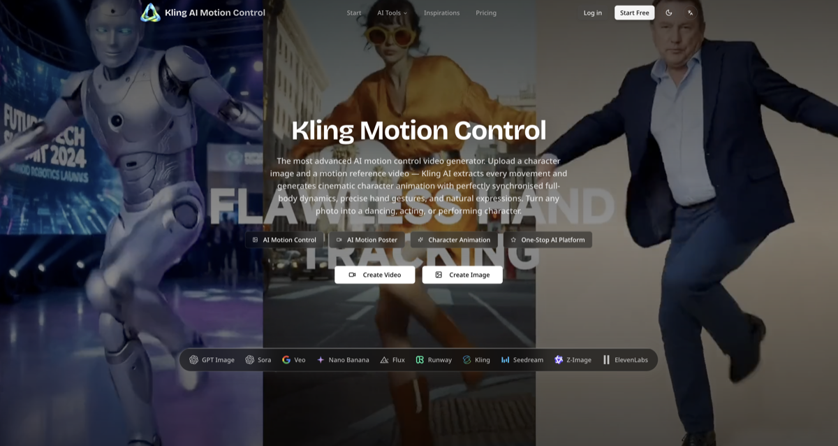 Screenshot 1 of Kling Motion Control