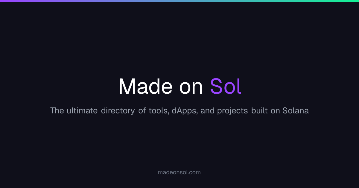 Screenshot 1 of MadeOnSol