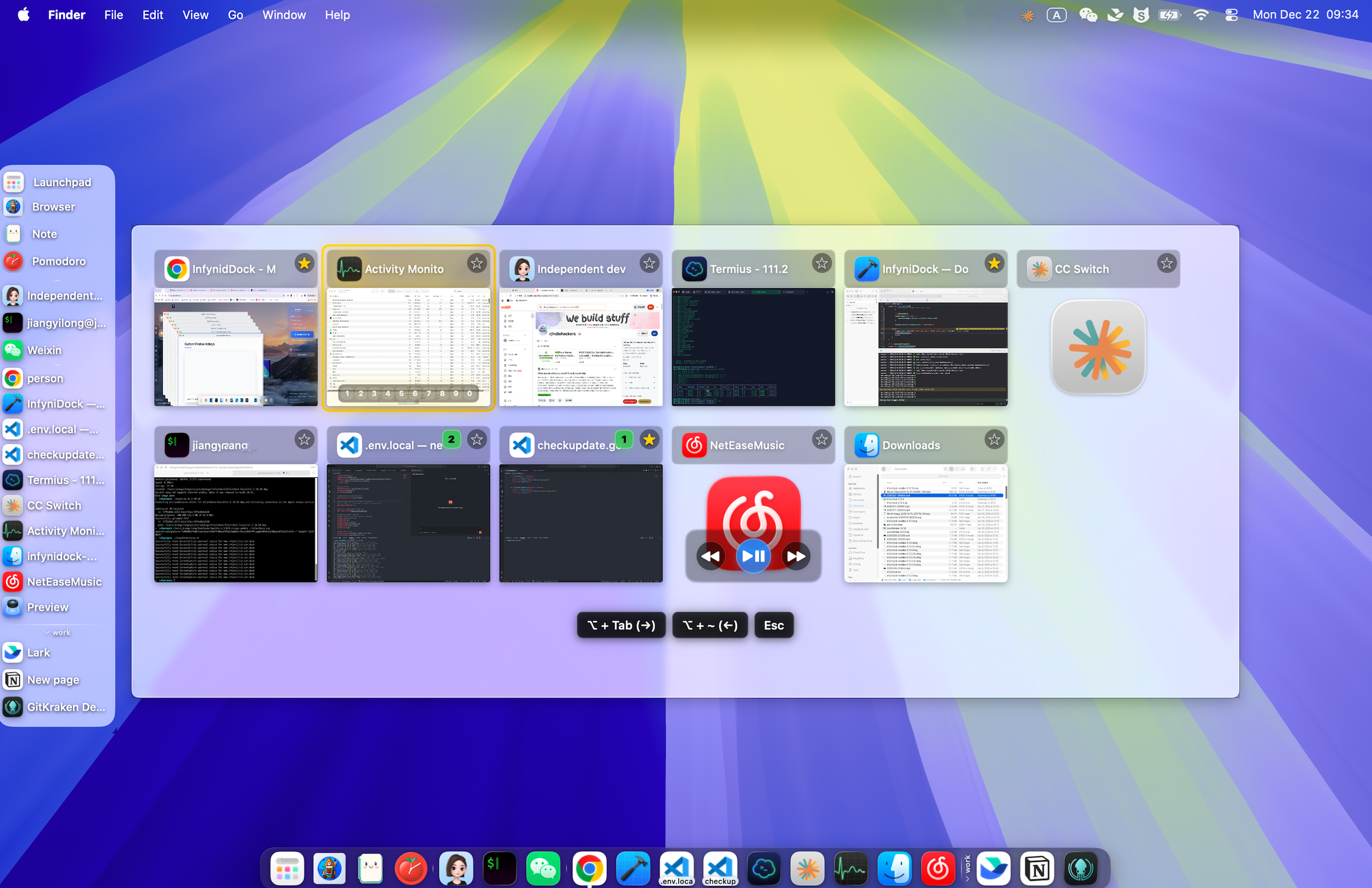 Screenshot 1 of InfynidDock