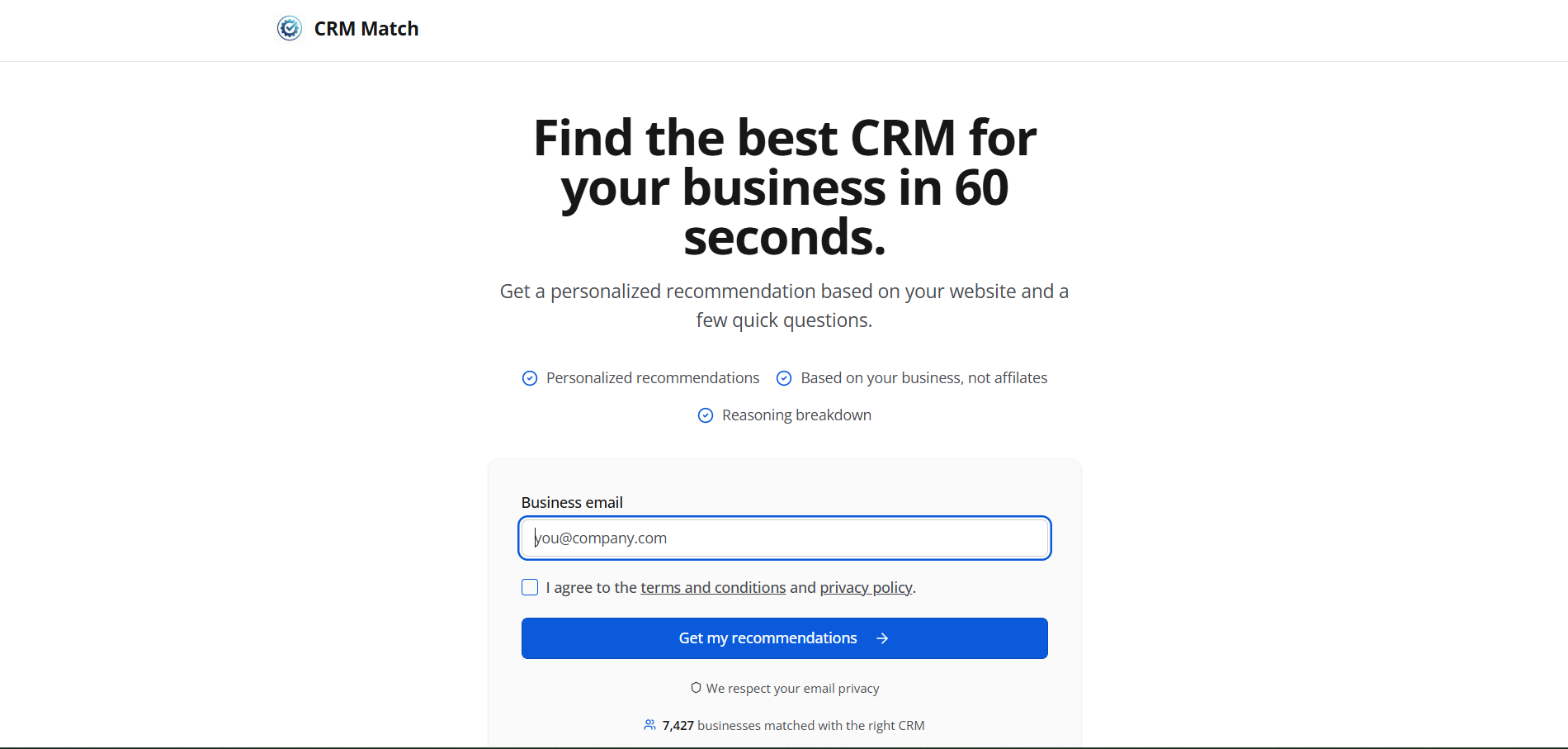 Screenshot 1 of CRM Match