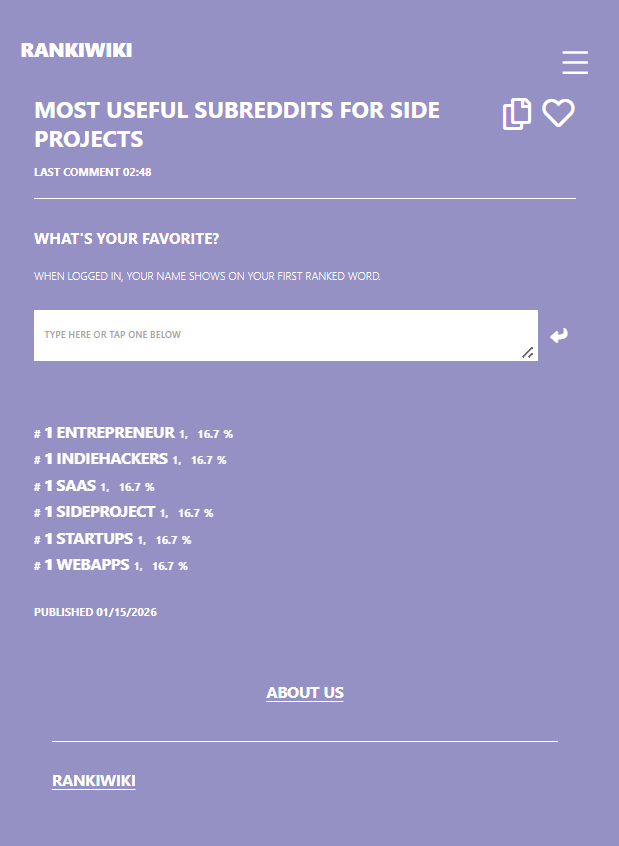 Screenshot 3 of Rankiwiki