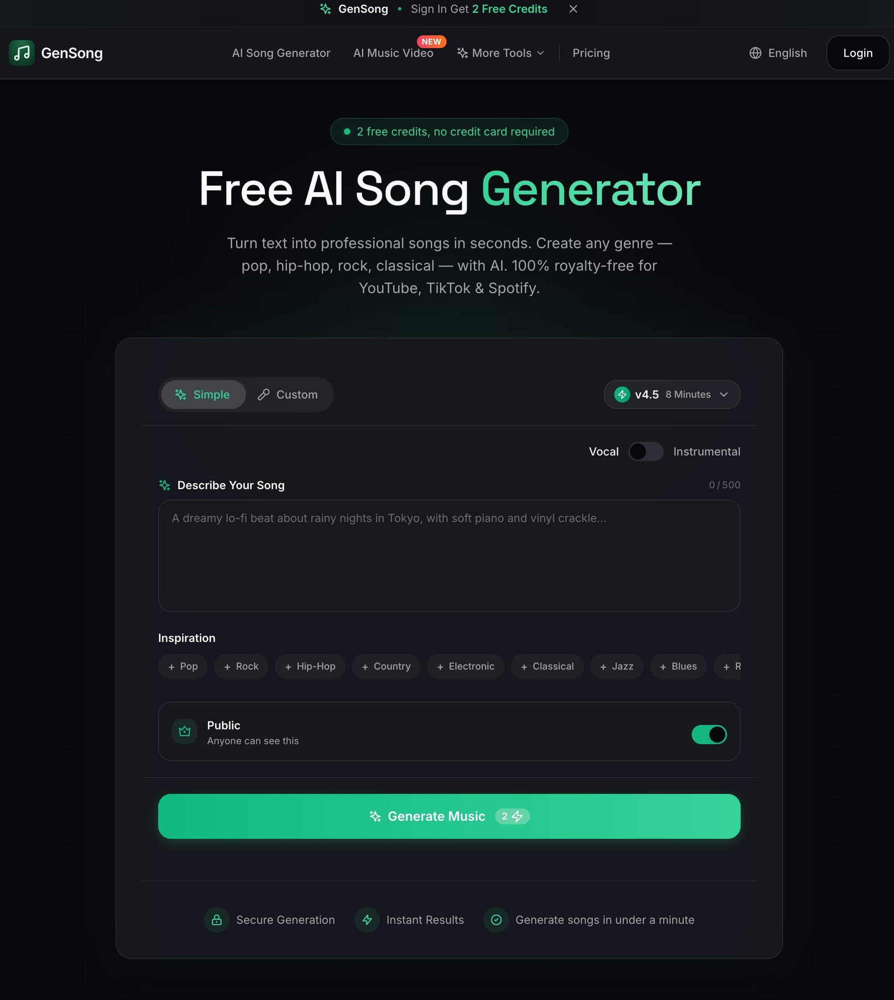 Screenshot 2 of GenSong