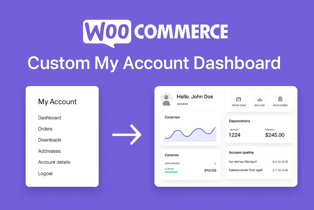 Screenshot 1 of Modern WooCommerce Customer Dashboard
