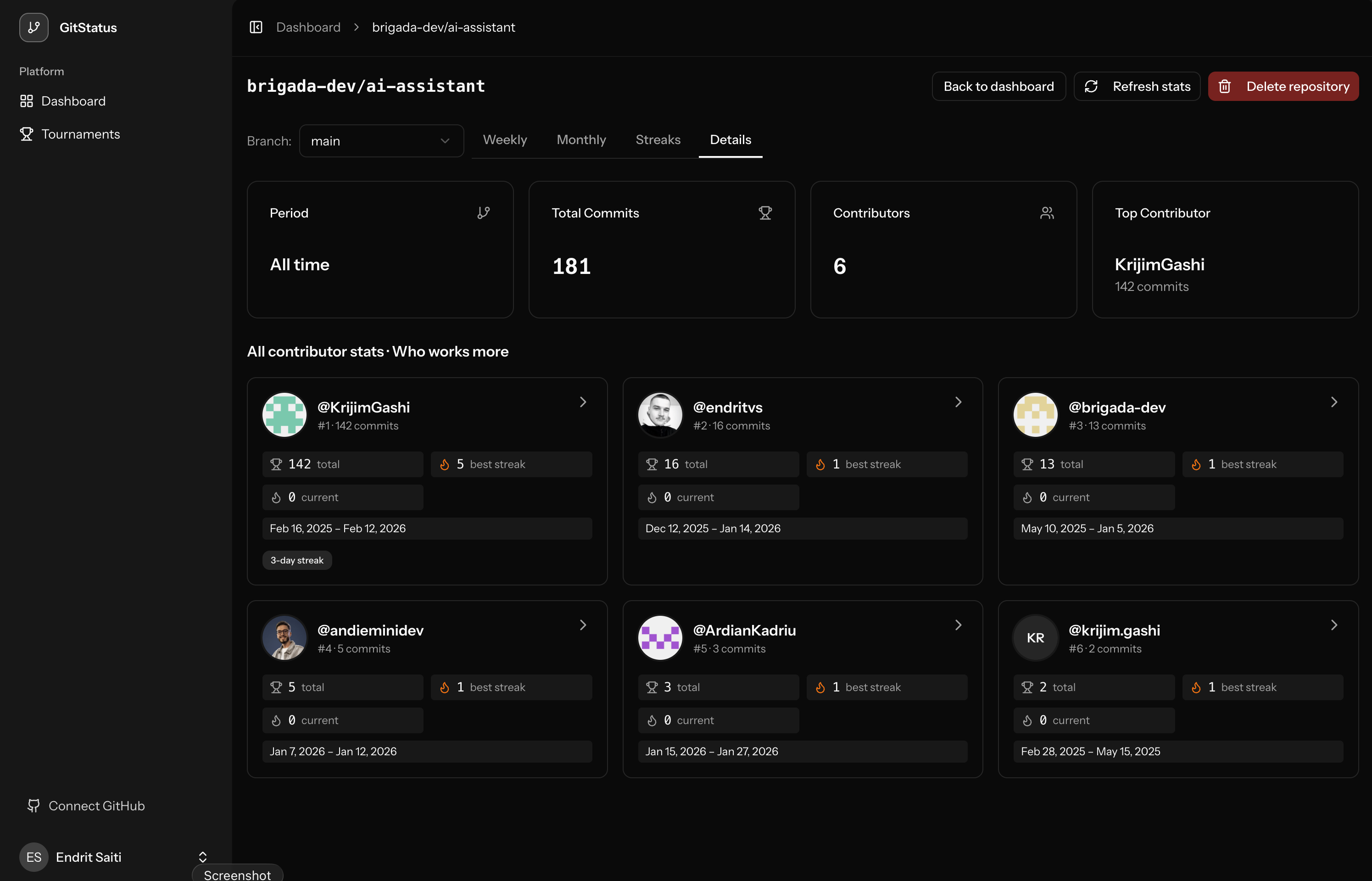 Screenshot 2 of GitStatus