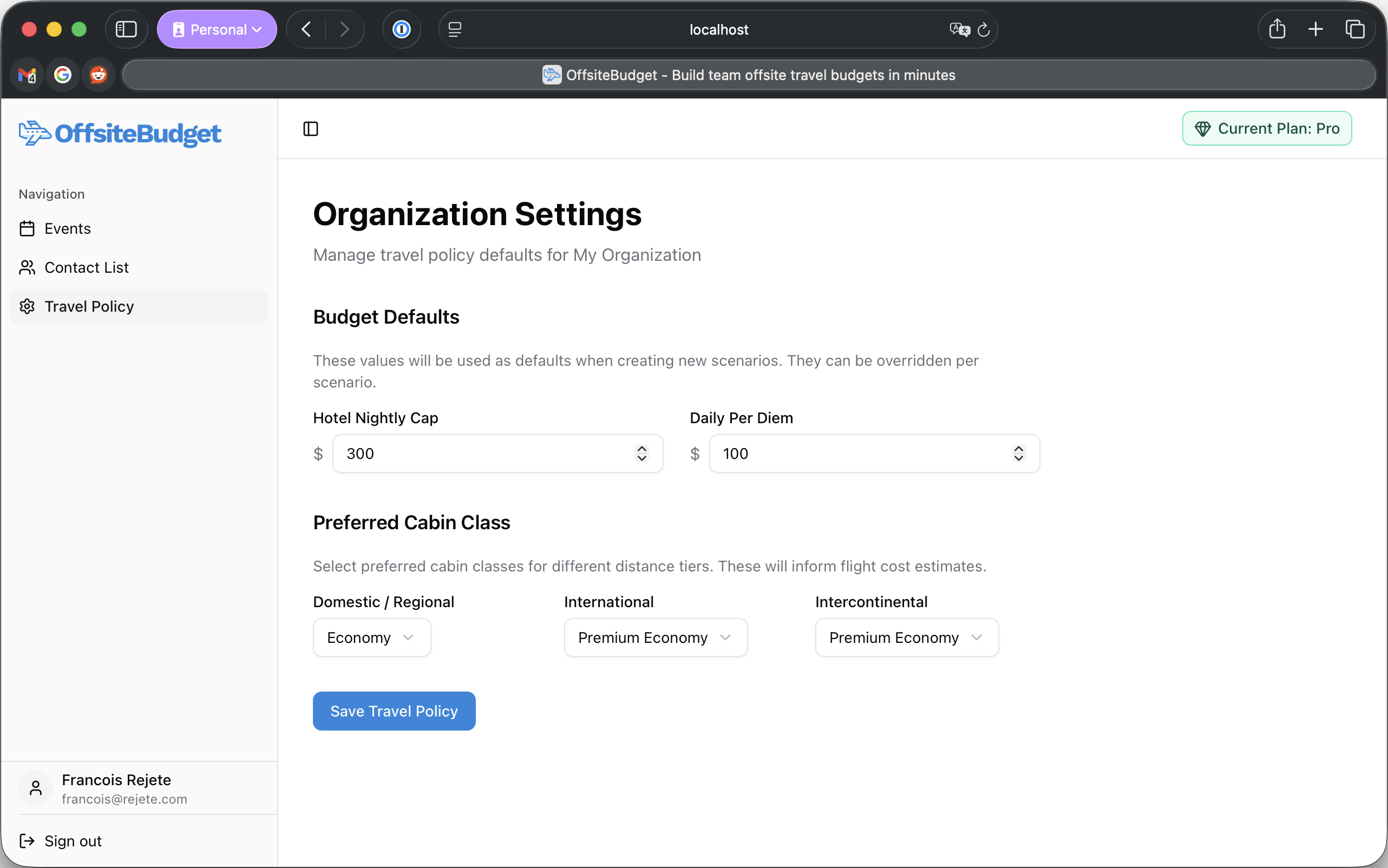 Screenshot 5 of OffsiteBudget