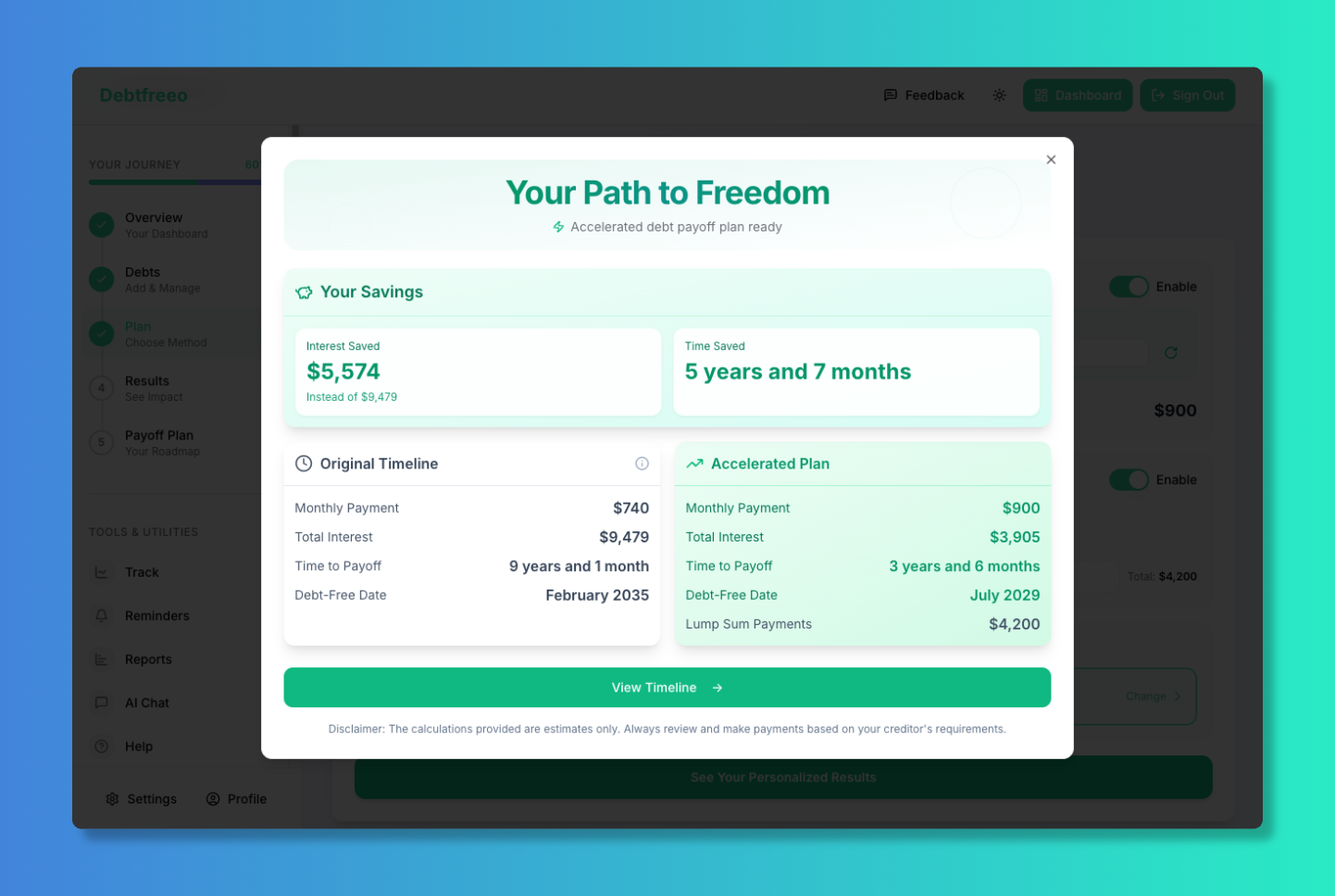 Screenshot 3 of Debtfreeo