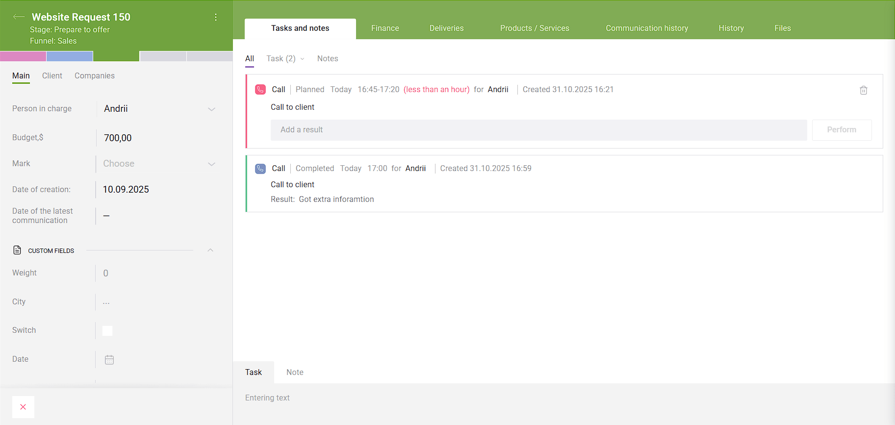 Screenshot 3 of SmartCRM by Binotel