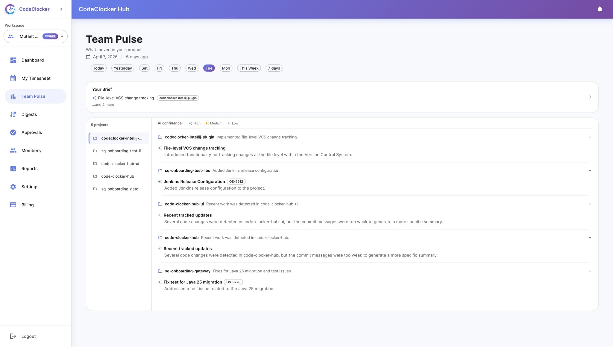 Screenshot 1 of CodeClocker