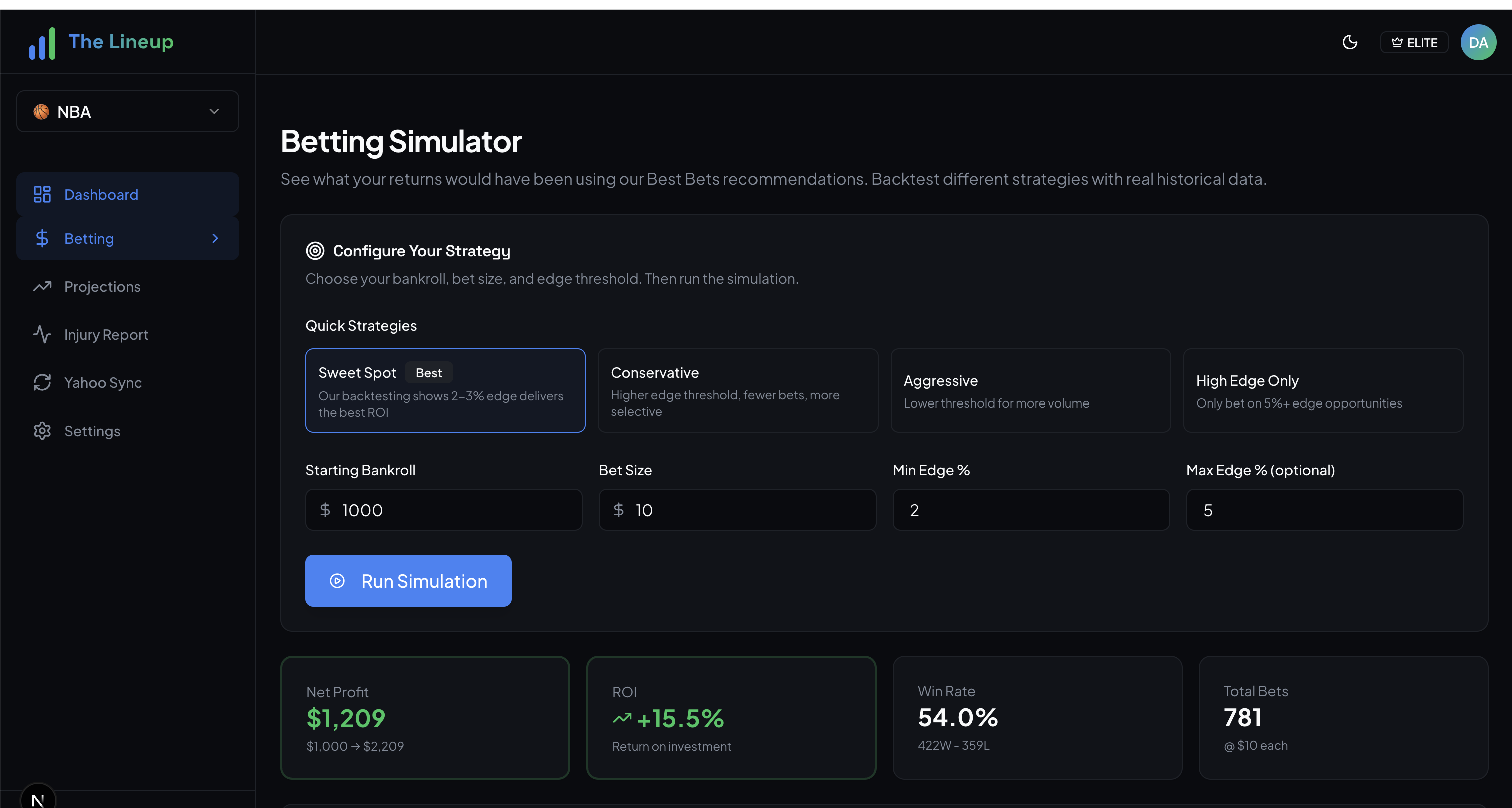 Screenshot 9 of THE LINEUP