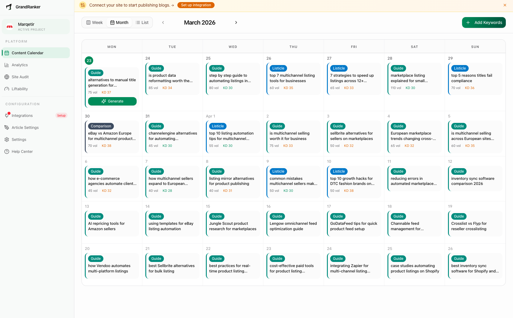 Screenshot 3 of GrandRanker