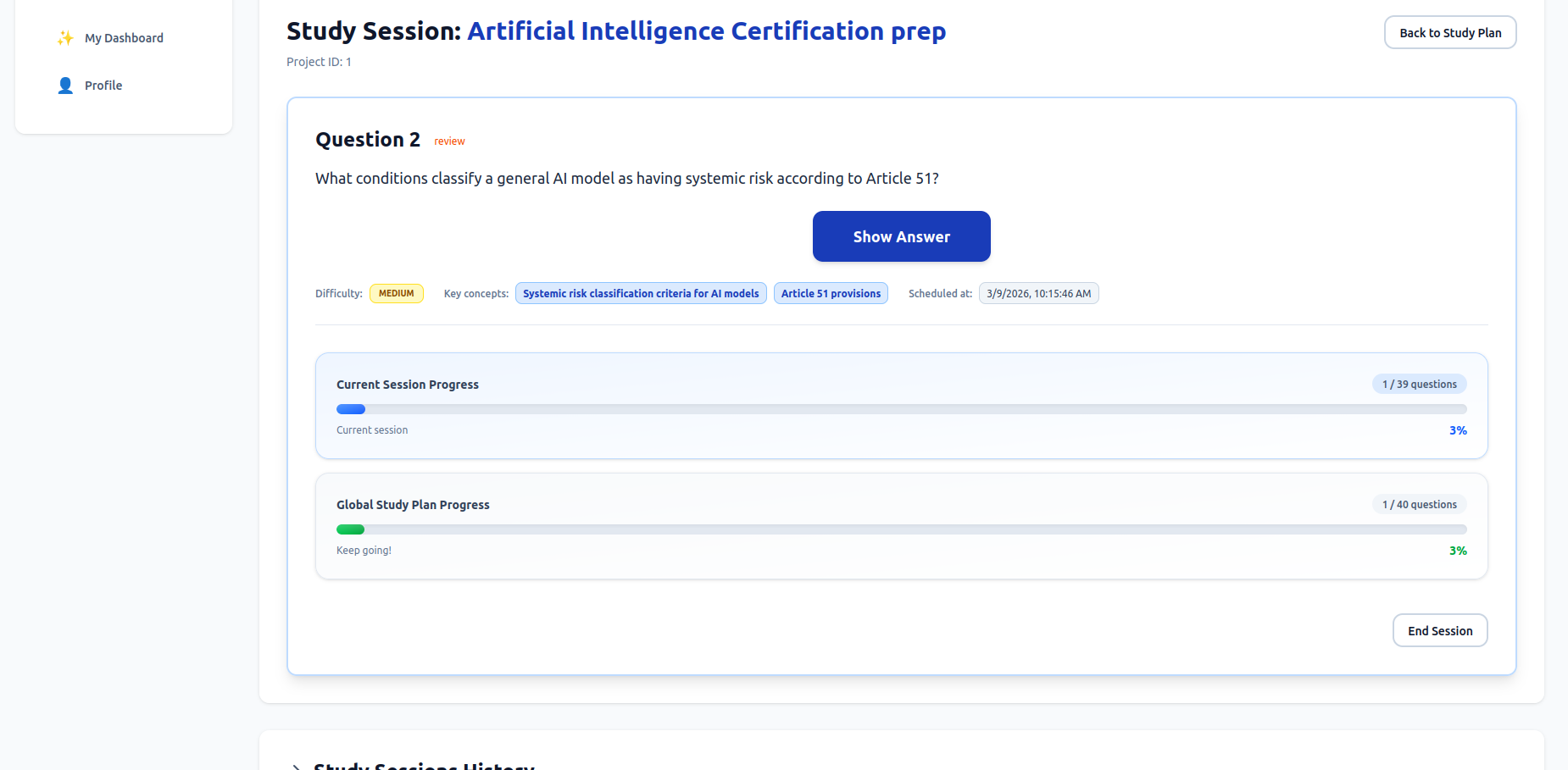 Screenshot 4 of LongTerMemory | AI study platform