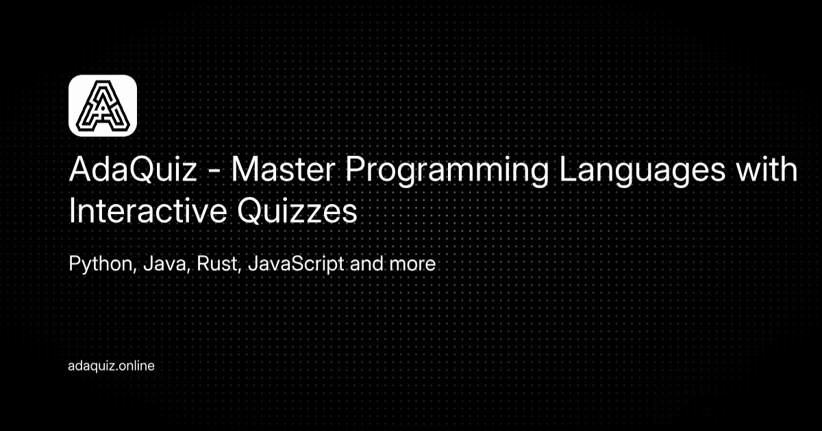 Screenshot 1 of AdaQuiz