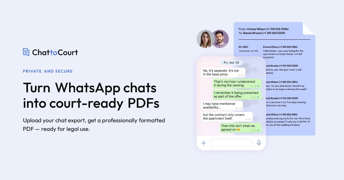 Screenshot 1 of Chat to Court