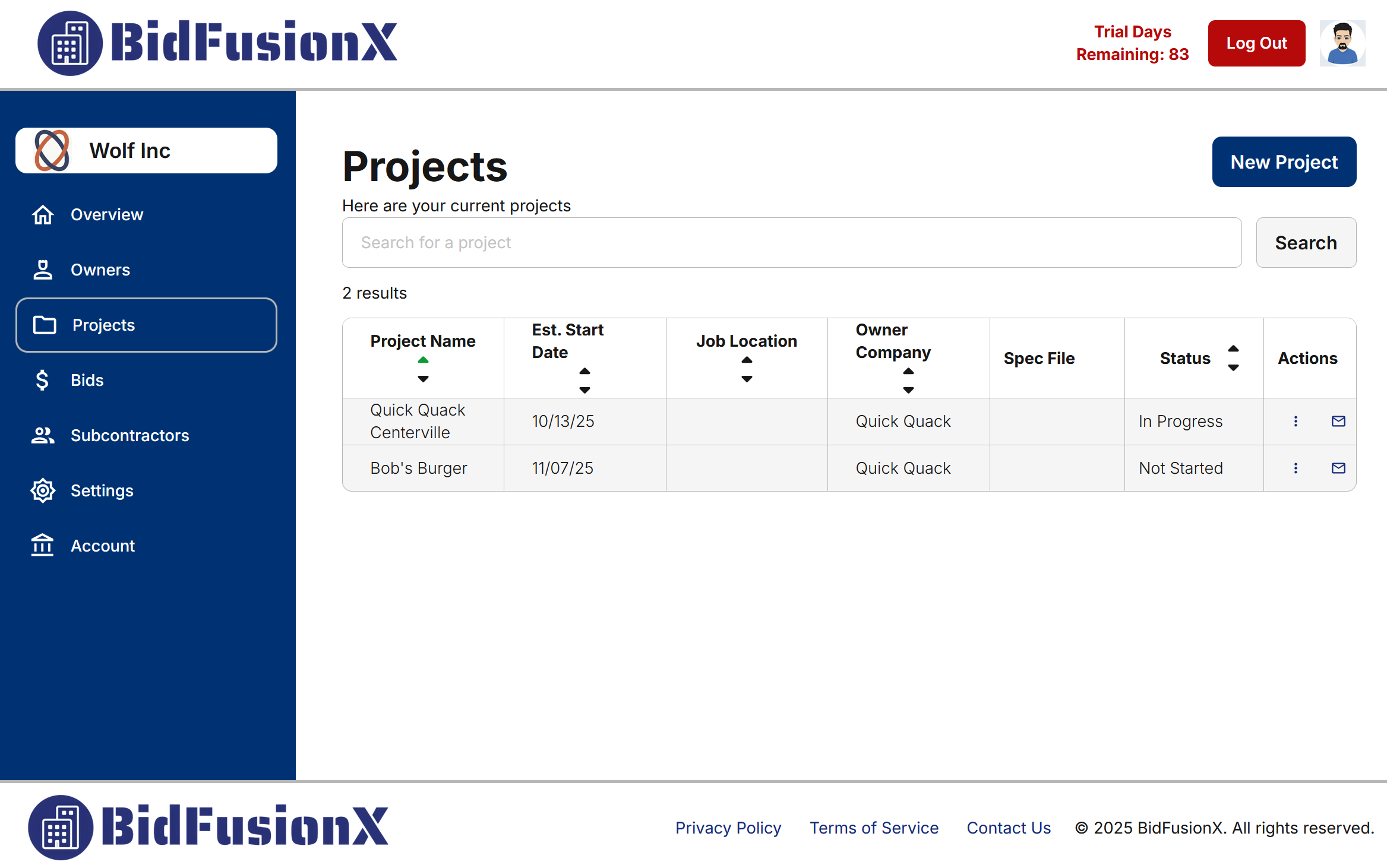 Screenshot 3 of BidFusionX