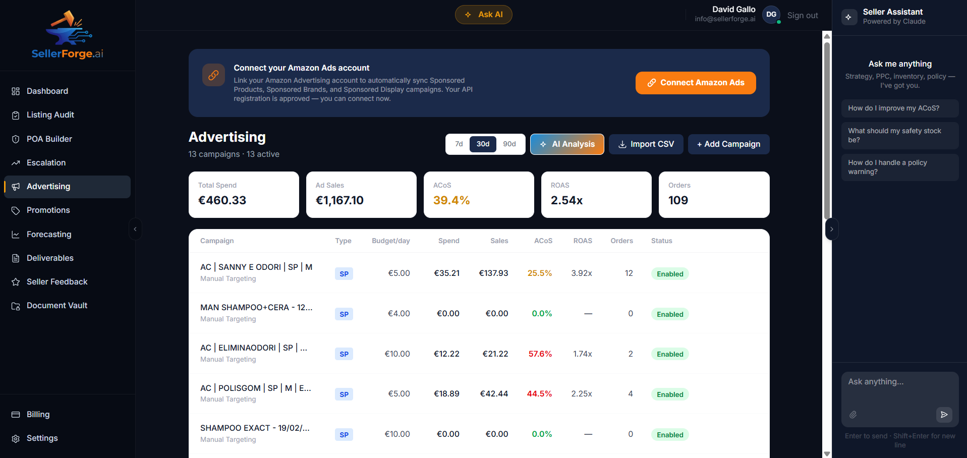 Screenshot 1 of SellerForge