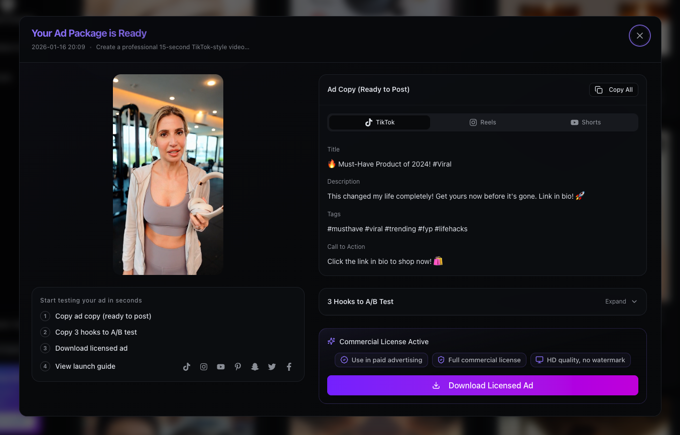 Screenshot 4 of Ads AI Creator