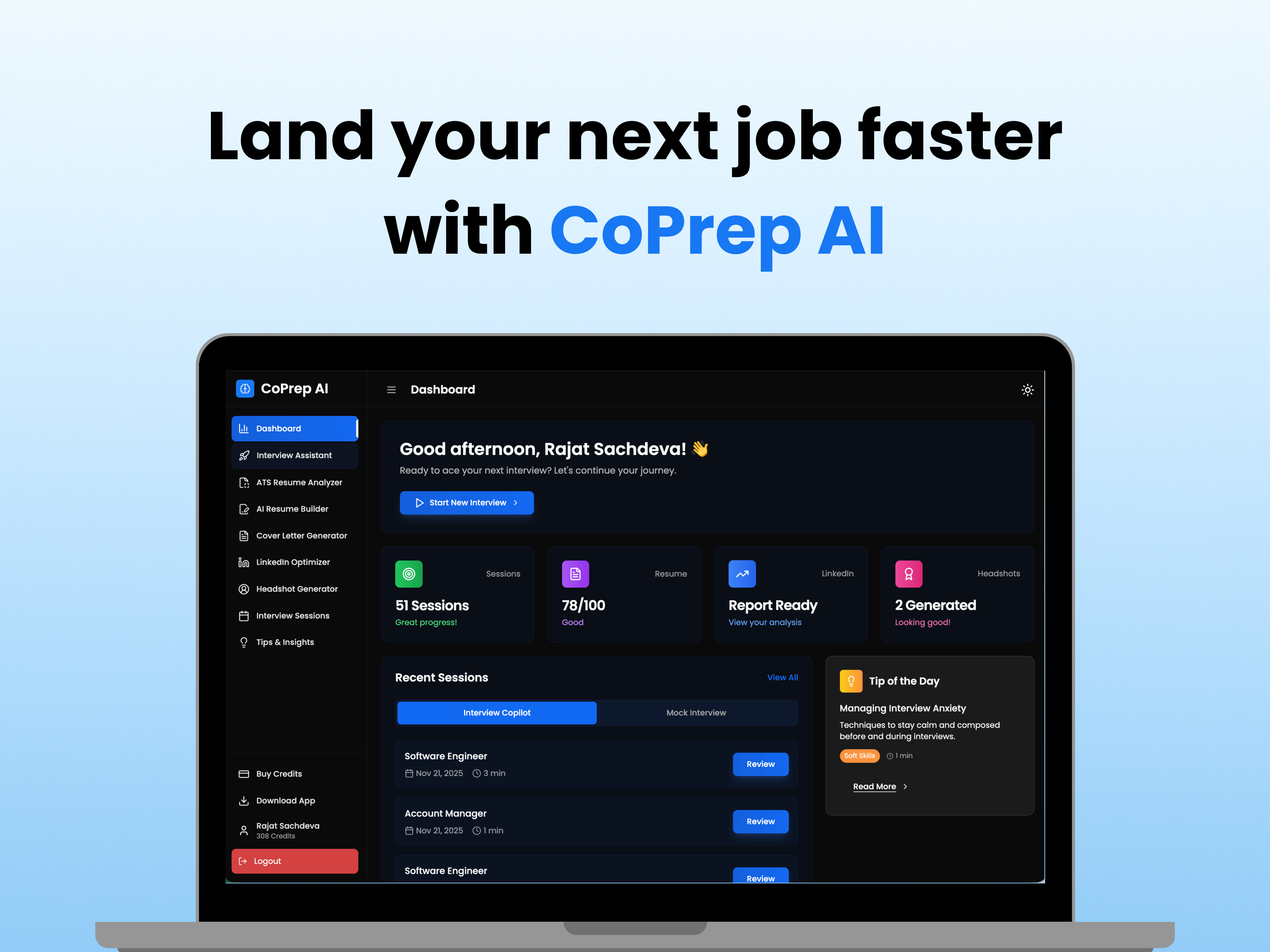 Screenshot 2 of CoPrep AI