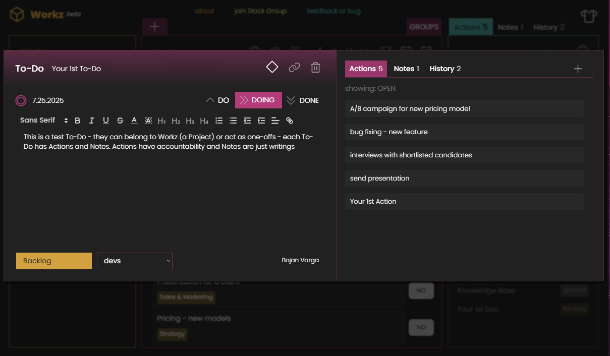 Screenshot 2 of Workz