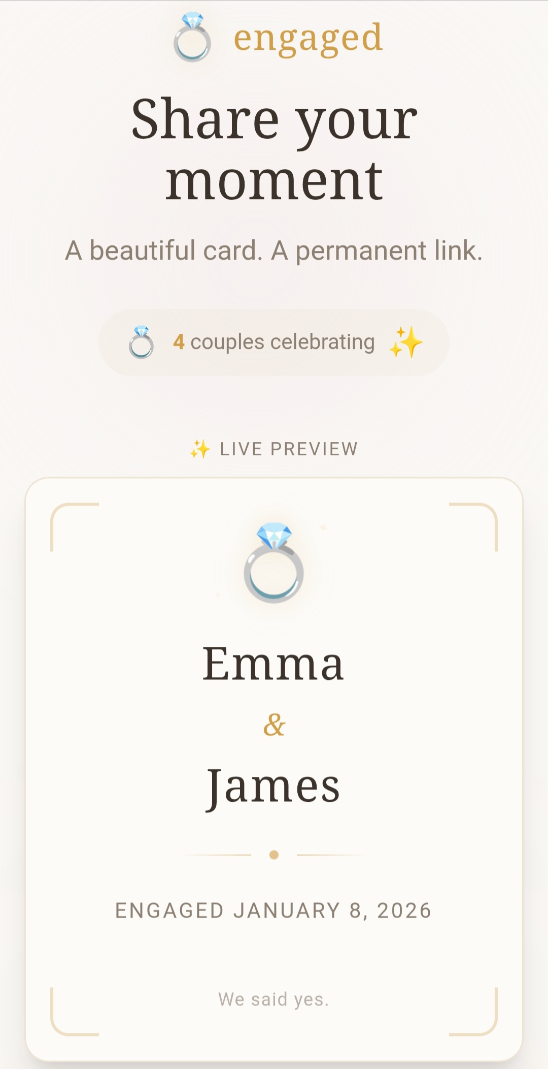 Screenshot 2 of Engaged - Share Your Moment