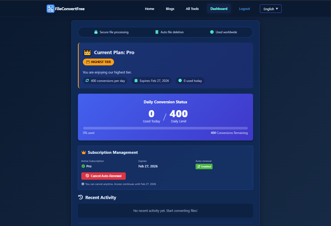 Screenshot 4 of FileConvertFree