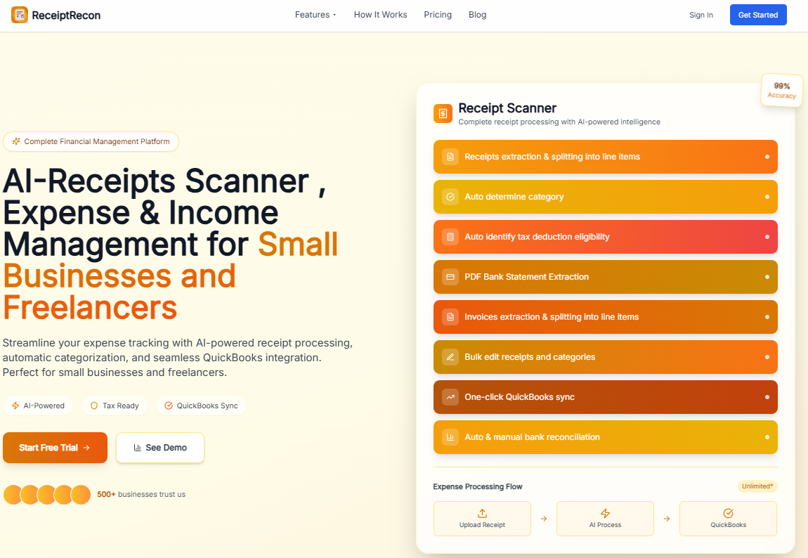 Screenshot 3 of ReceiptRecon - AI Receipt Scanner