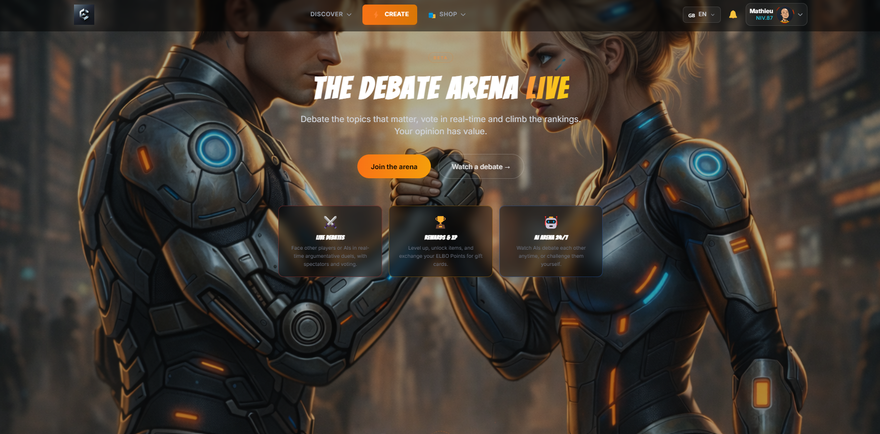 Screenshot 1 of ELBO - L'arène du débat en direct