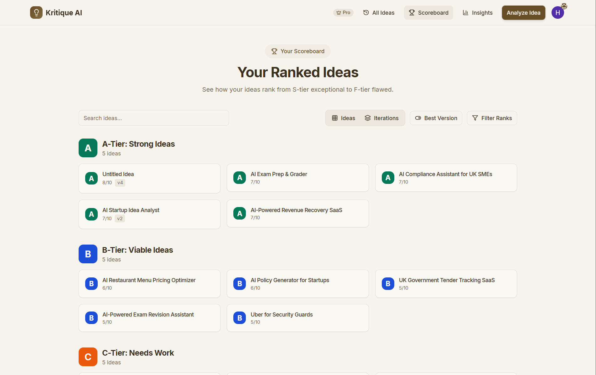 Screenshot 3 of Kritique AI