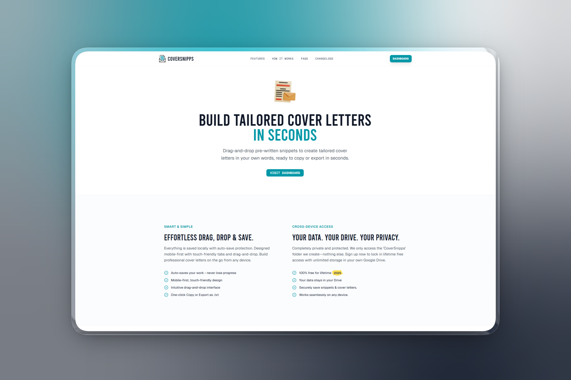 Screenshot 2 of CoverSnipps