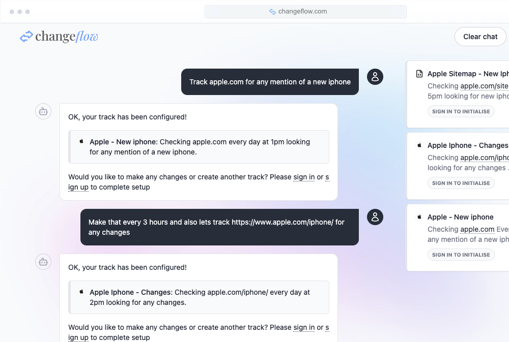 Screenshot 2 of Changeflow