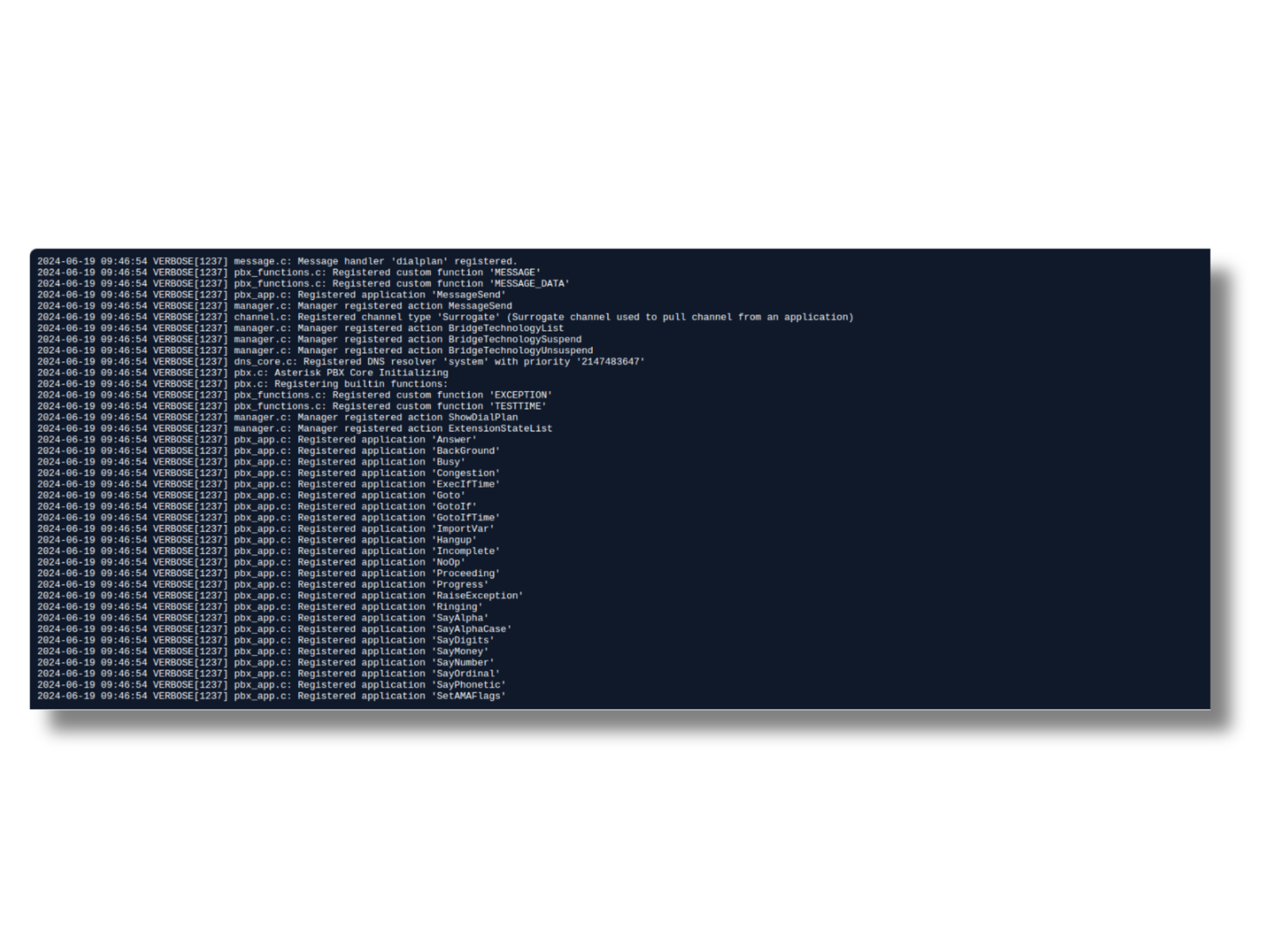 Screenshot 1 of   Asterisk Development 