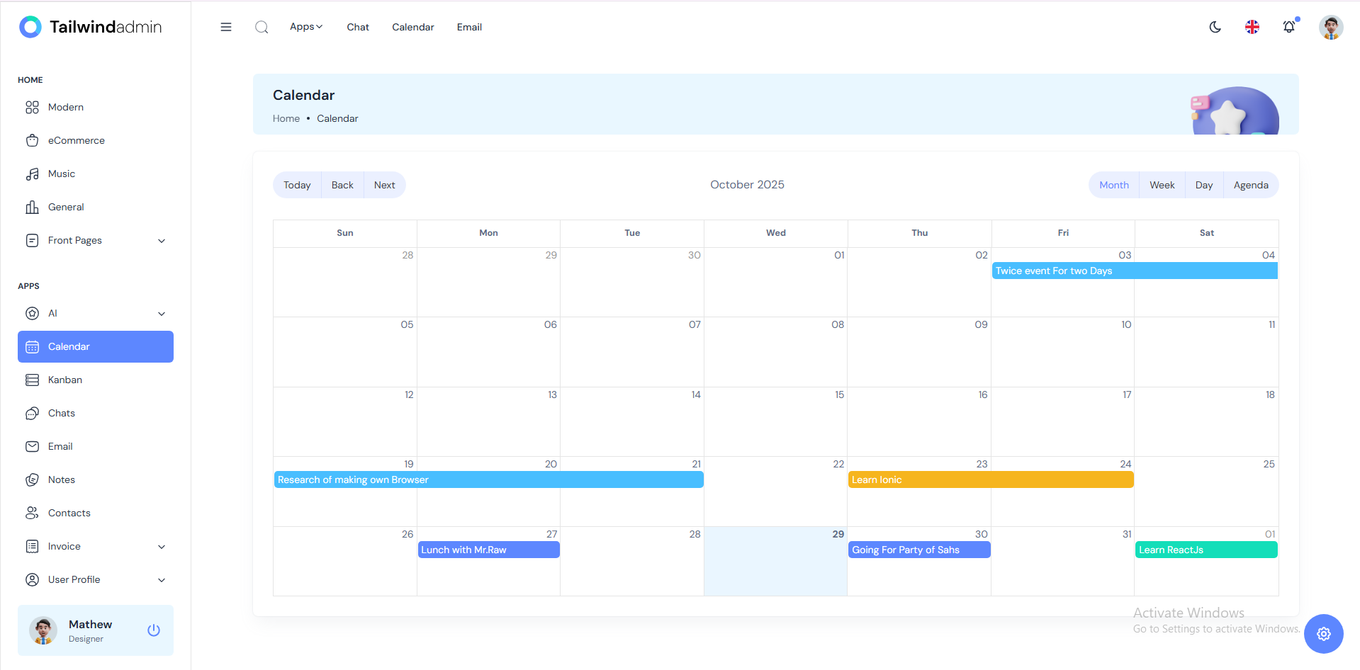 Screenshot 7 of Tailwindadmin