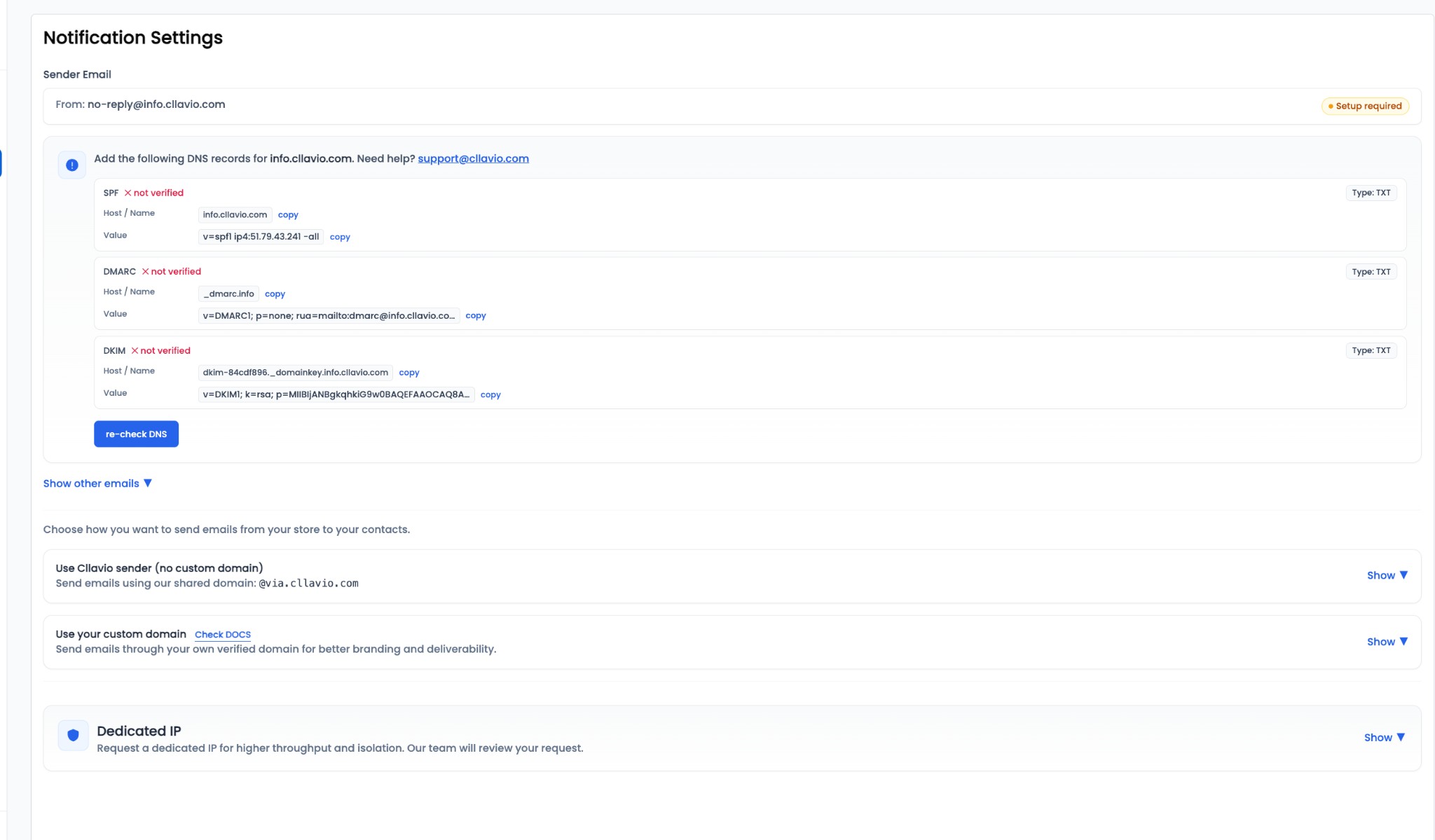 Screenshot 2 of Cllavio — Email Marketing & SMTP API