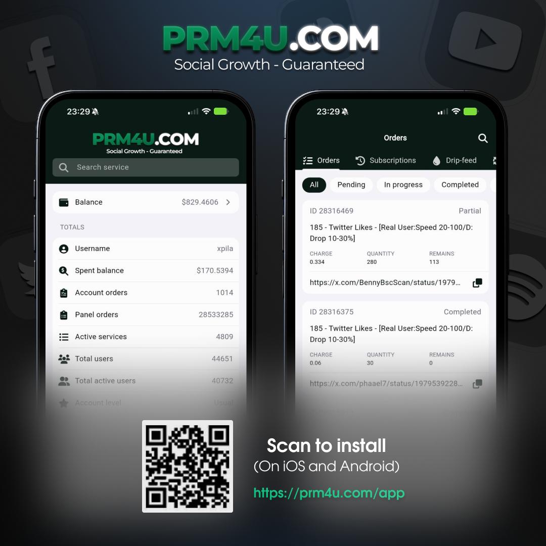 Screenshot 2 of PRM4U SMM Panel