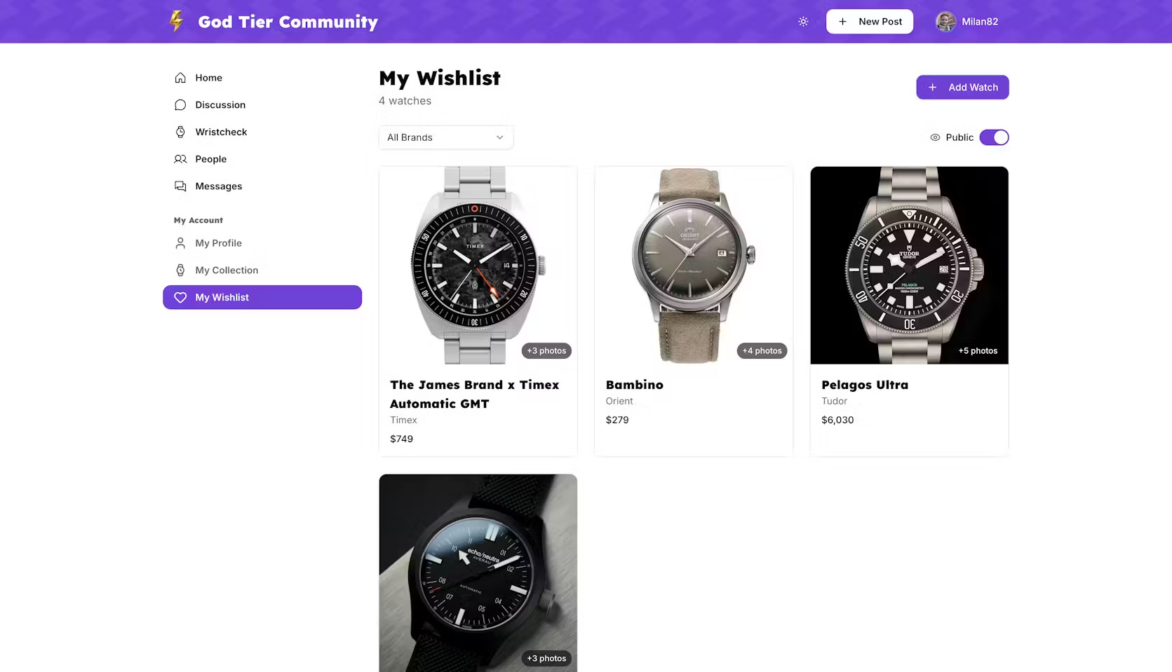 Screenshot 4 of God Tier Watch Community