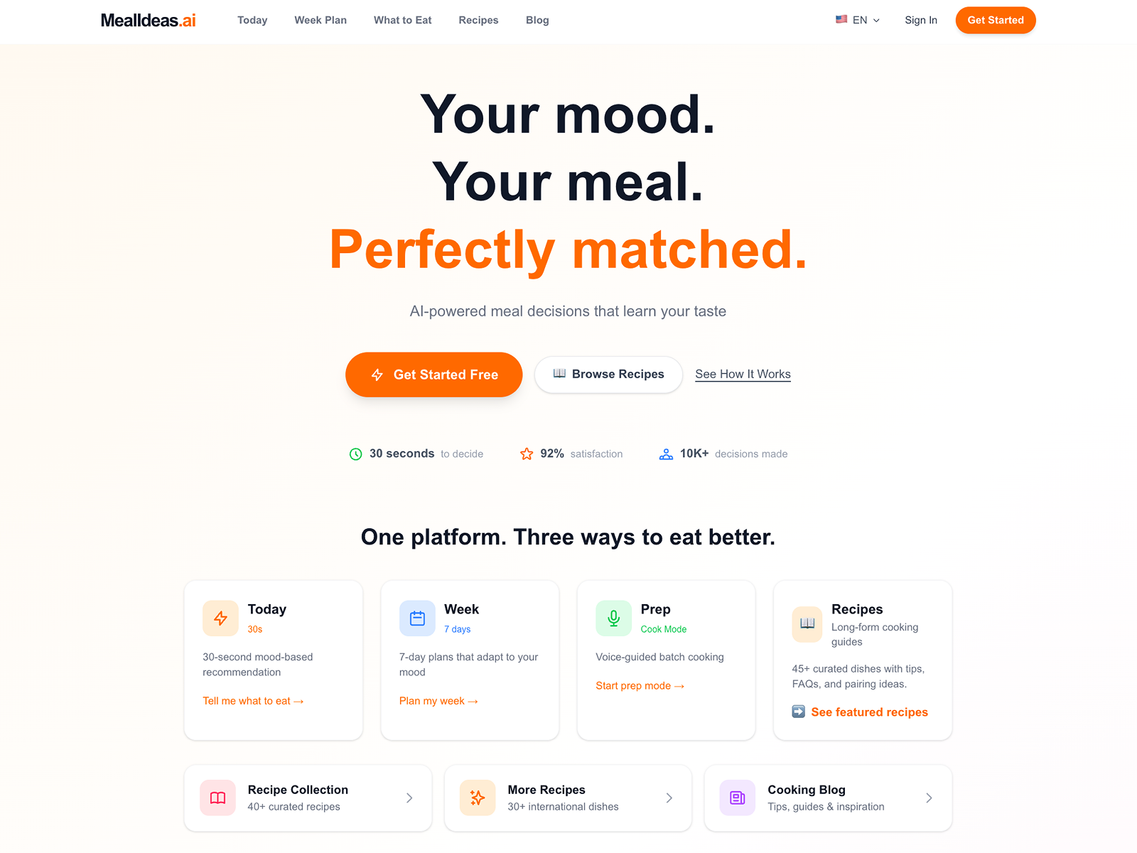 Screenshot 1 of mealideas