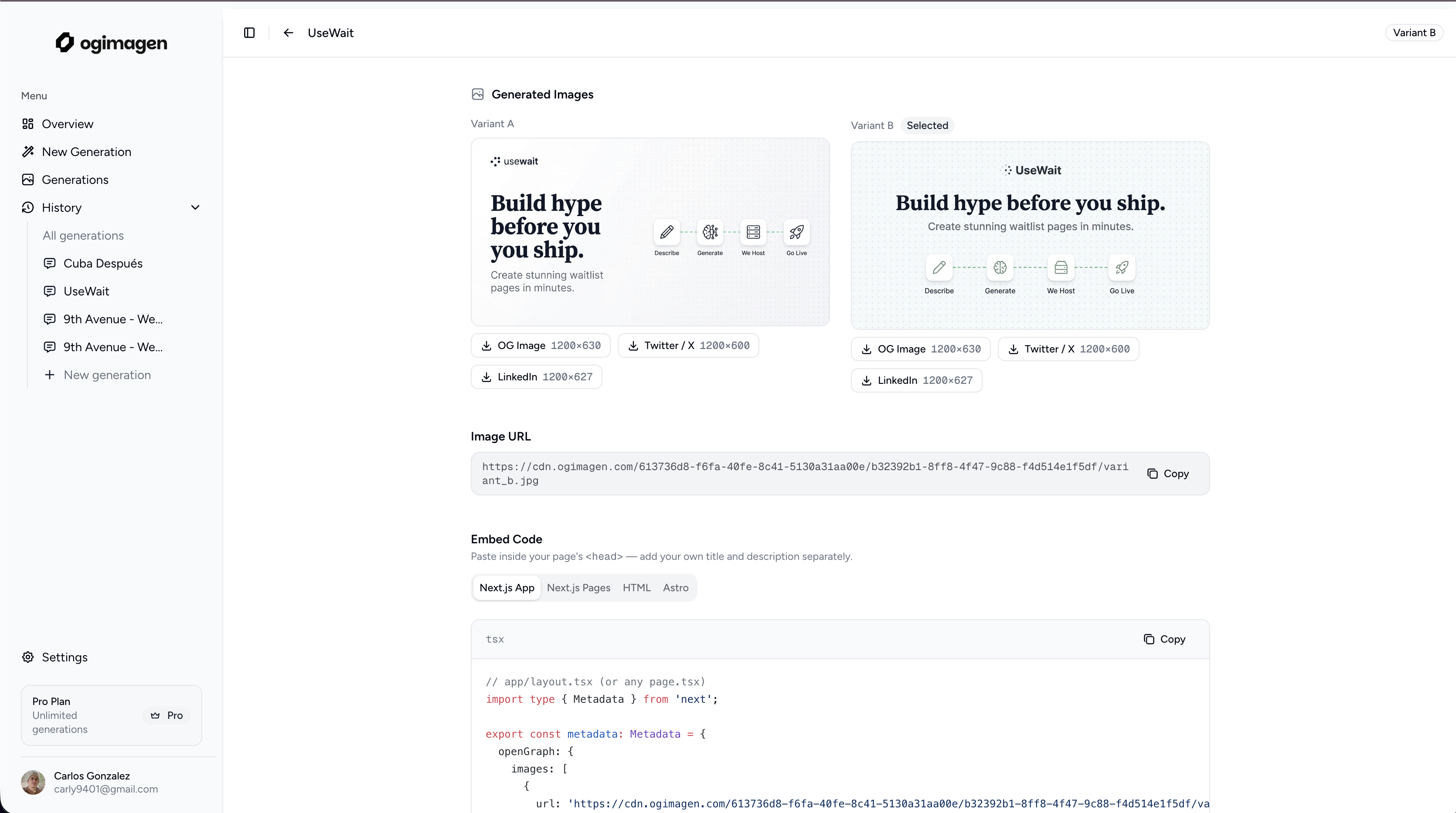 Screenshot 2 of OGImagen