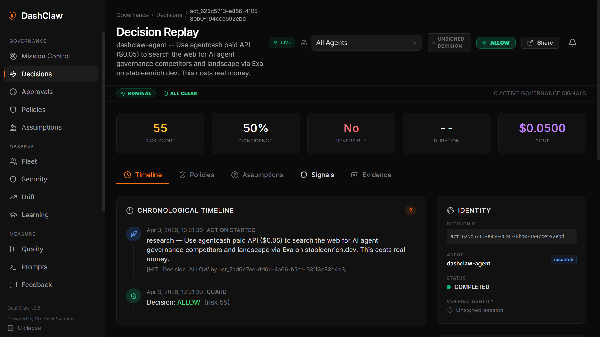 Screenshot 7 of DashClaw