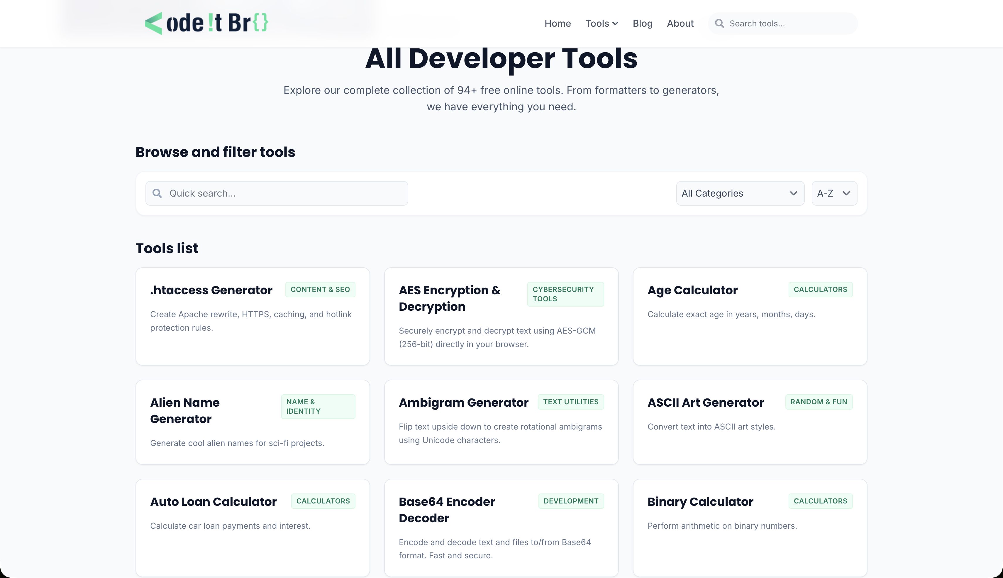 Screenshot 3 of CodeItBro - Free Online Developer Tools