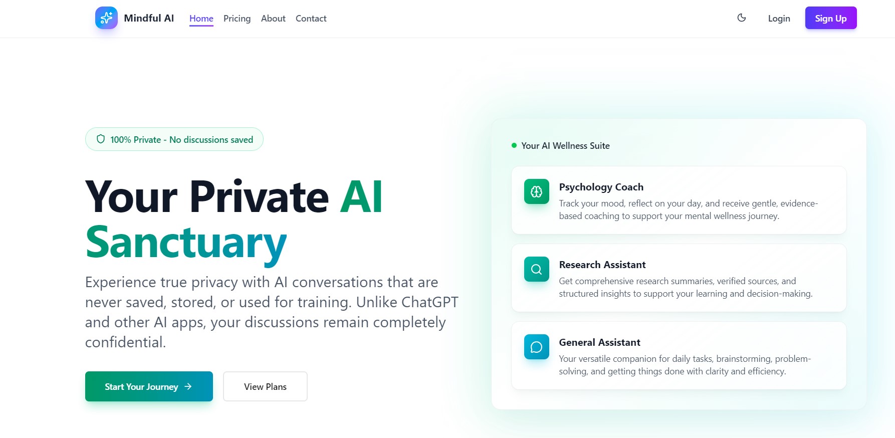 Screenshot 1 of Mindful AI