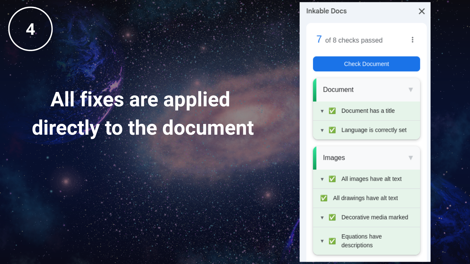 Screenshot 5 of AI PDF Accessibility for Google Docs