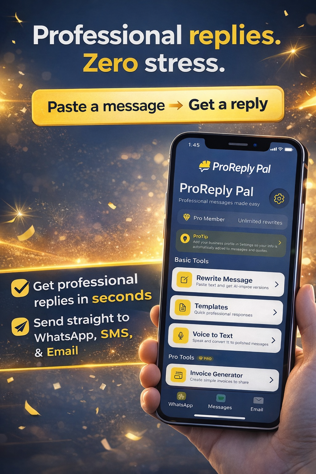 Screenshot 2 of ProReplyPal App