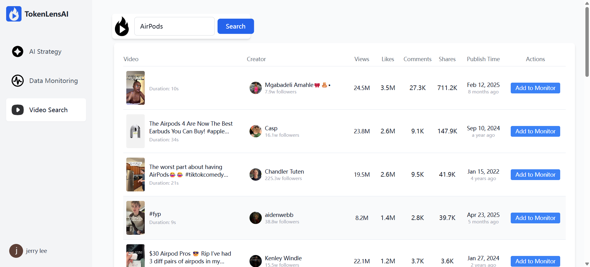 Screenshot 6 of TokenLensAI - AI-powered TikTok Analytic